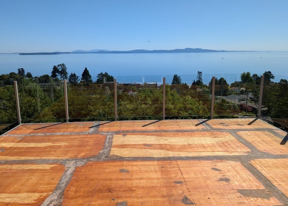 Vinyl deck installation - Mill Bay - before